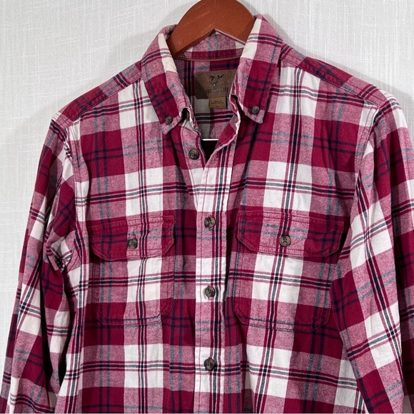 Outdoor Life Plaid Flannel Cotton Button Front Shirt Size S - Picture 4 of 12